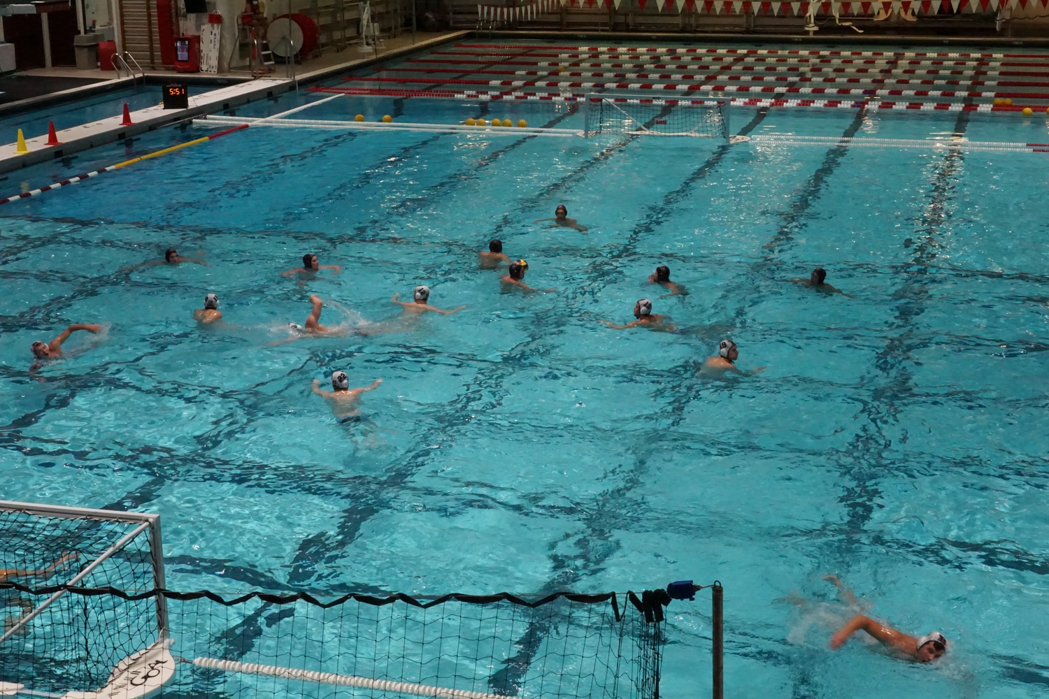 Harvard men's water polo in action in Blodgett Pool on October 29, 2022.