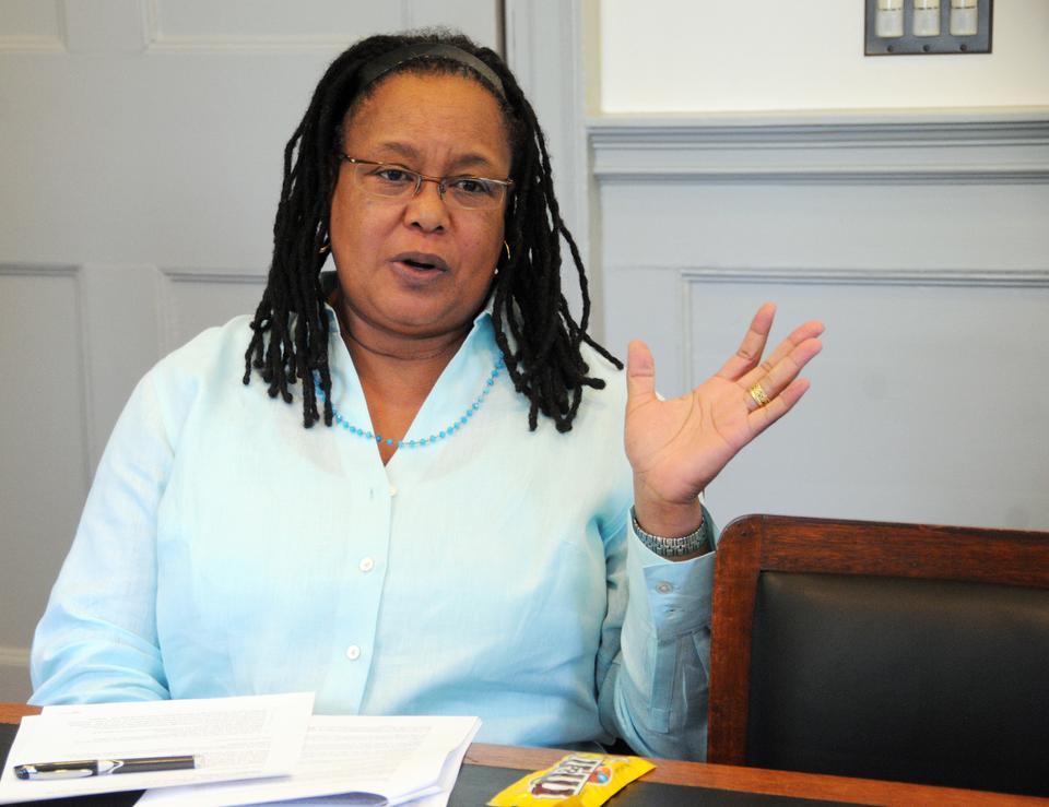 Evelynn M. Hammonds, pictured in 2010 while serving as the dean of Harvard College.